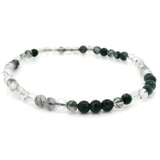 Tourmalated Quartz Beaded Bracelet - 4mm Round