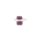 Bague Rubis - Béryl naturel serti argent Taille 9
