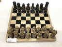 Hand Carved Mexican Onyx Stone Chess Set - Small 7.5"