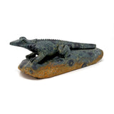 Kambaba Jasper Iguana Matte Carving