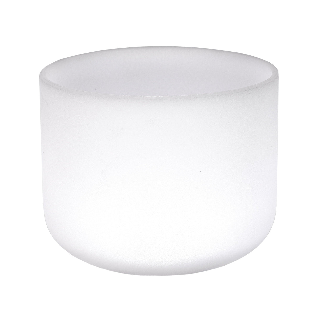 8" Frosted Quartz Sound Bowl - B Note - Aligns Crown Chakra