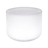 8" Frosted Quartz Sound Bowl - B Note - Aligns Crown Chakra