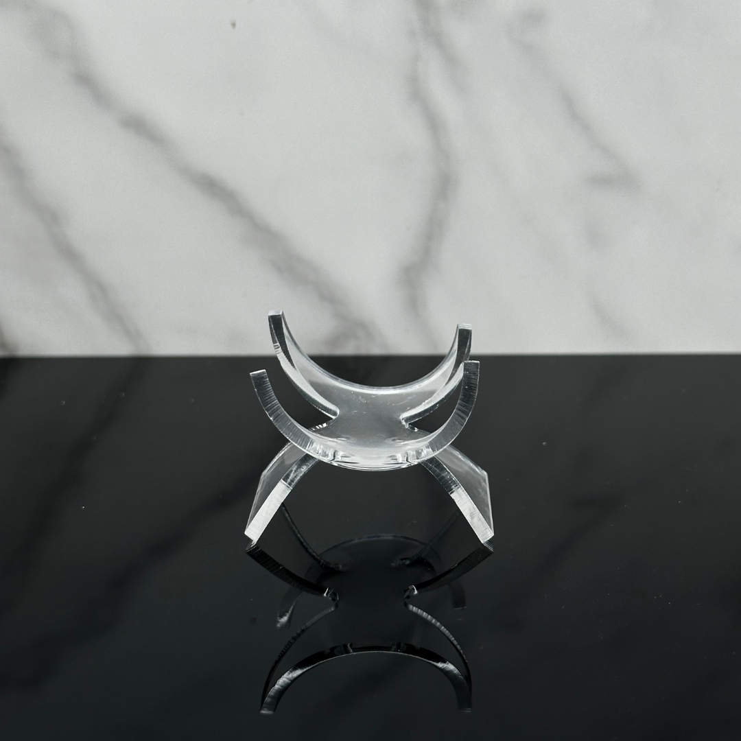 Acrylic Heart Stand - Low Angled Small