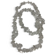 Rare Earth Gallery 30-inch necklace featuring chunky clear quartz chips with a natural, raw aesthetic.