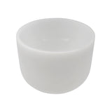 8" Frosted Quartz Sound Bowl - B Note - Aligns Crown Chakra