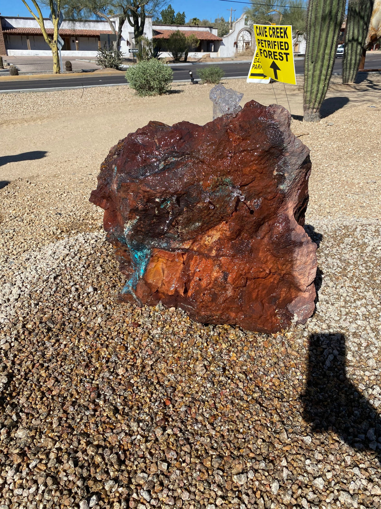 Arizona Copper Ore Fountain - Moonlight Mine Chrysocolla & Specular Hematite