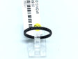 Thin black titanium band lined with black cubic zirconia pave along the crown