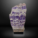 Chevron Amethyst Slice Table Lamp Pair- Horizontal Banding