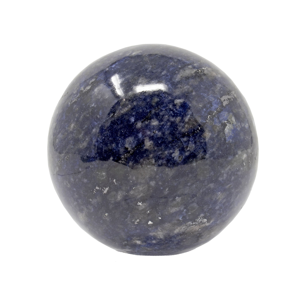Sodalite Sphere on Lucite Ring Stand