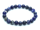 View of 8mm Round Sodalite Bracelet