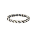 Sterling Silver Rope Ring