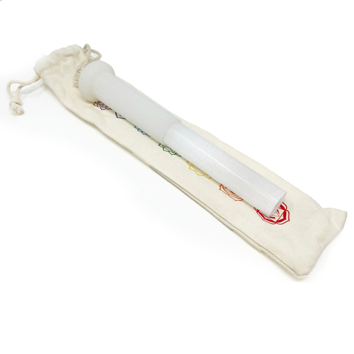 Silicone Striker Tool with Ball & Quartz Hand-blown Handle & Chakra Bag