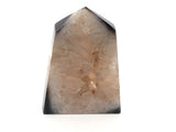 Black Agate Tower Point - Cut & Polished with Druze