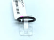 Black IP plated titanium 2mm band pave-set with black CZ across half the ring