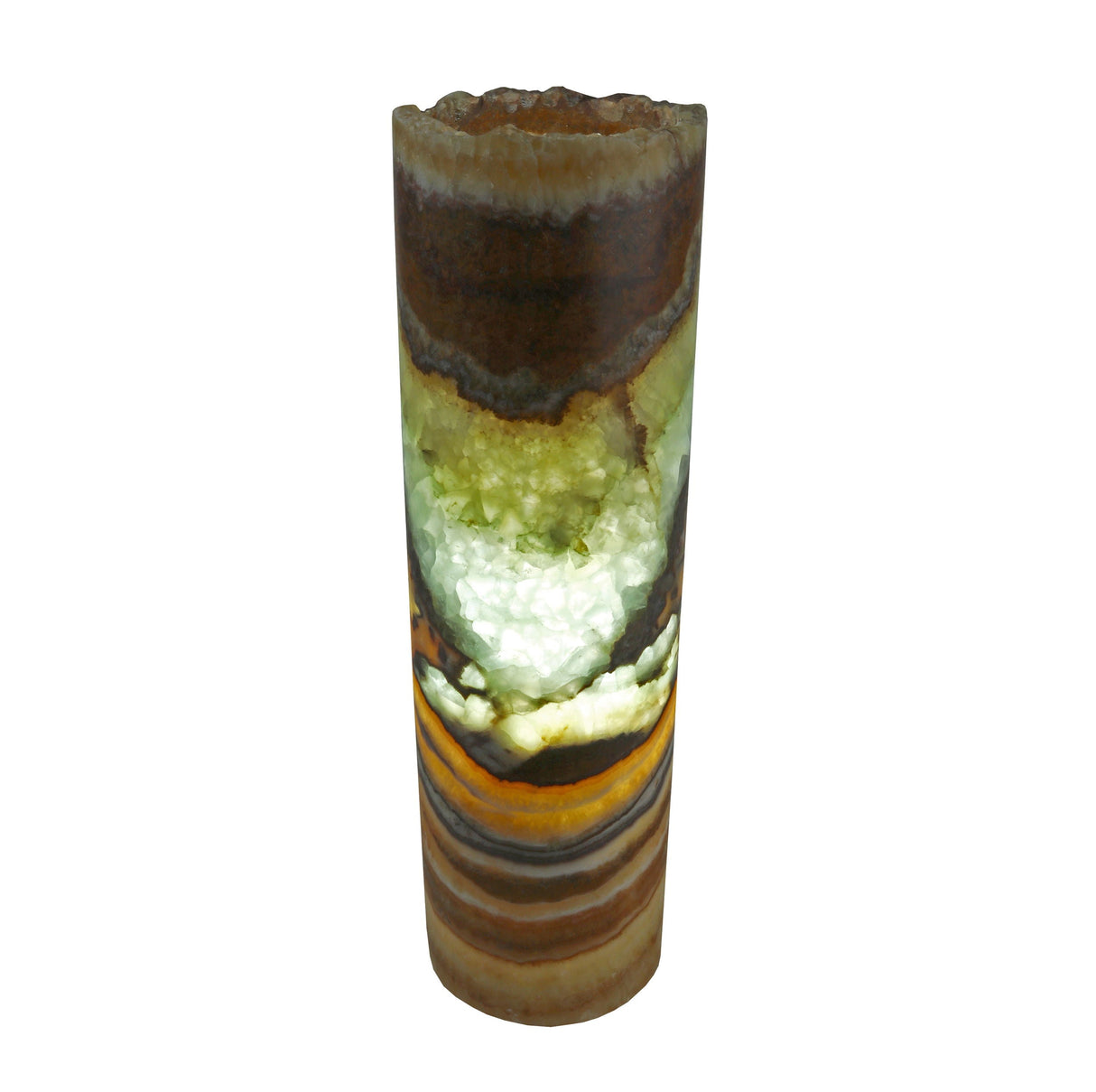 Aqua Onyx Cylinder Luminary