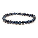 Blue Tigers Eye 6mm Beaded Bracelet