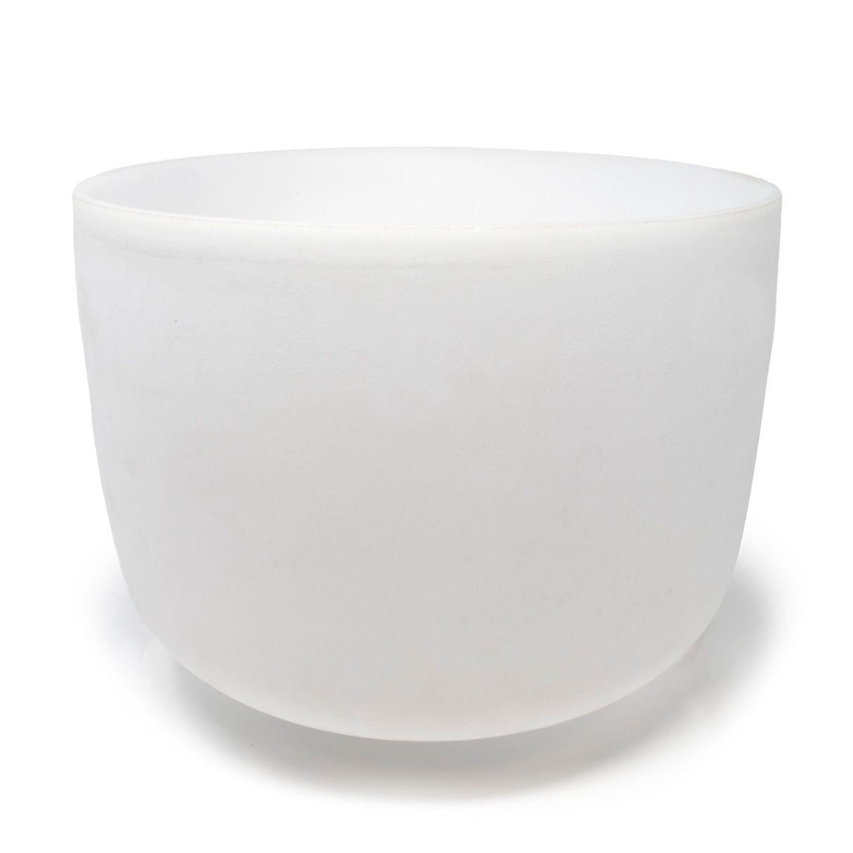 14" Frosted Quartz Sound Bowl - A Note - Aligns Third-Eye Chakra