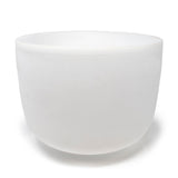 14" Frosted Quartz Sound Bowl - A Note - Aligns Third-Eye Chakra