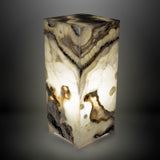 Pearlescent Onyx Pedestal Luminary