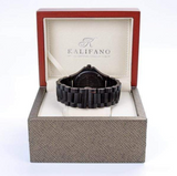 Explore Black Sandalwood Watch with Bamboo Box