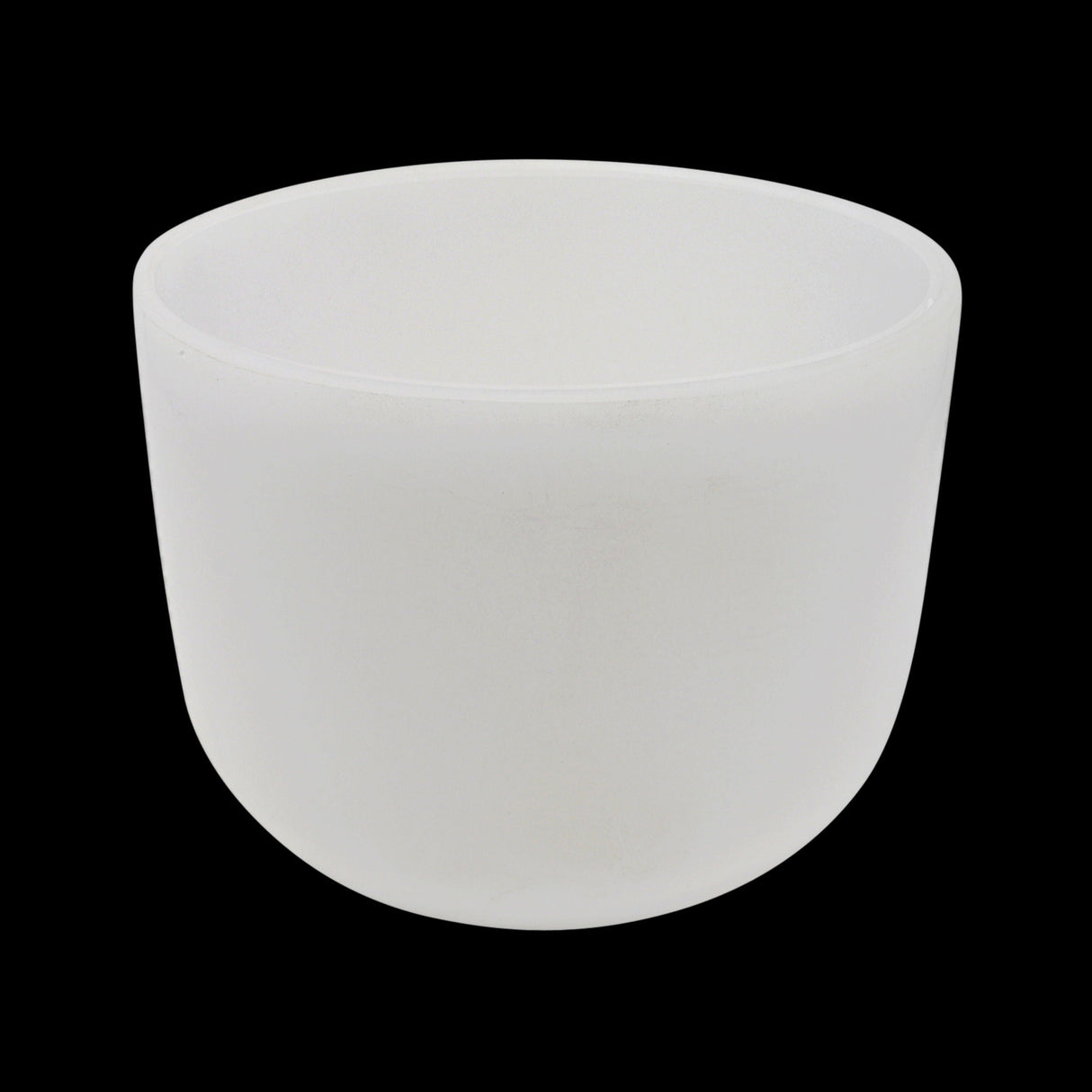 8" Frosted Quartz Sound Bowl - B Note - Aligns Crown Chakra