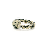 4.5mm Gemstone Beaded Ring with 10mm Round Focal