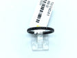 Black IP plated titanium 2mm band pave-set with white CZ across half the ring