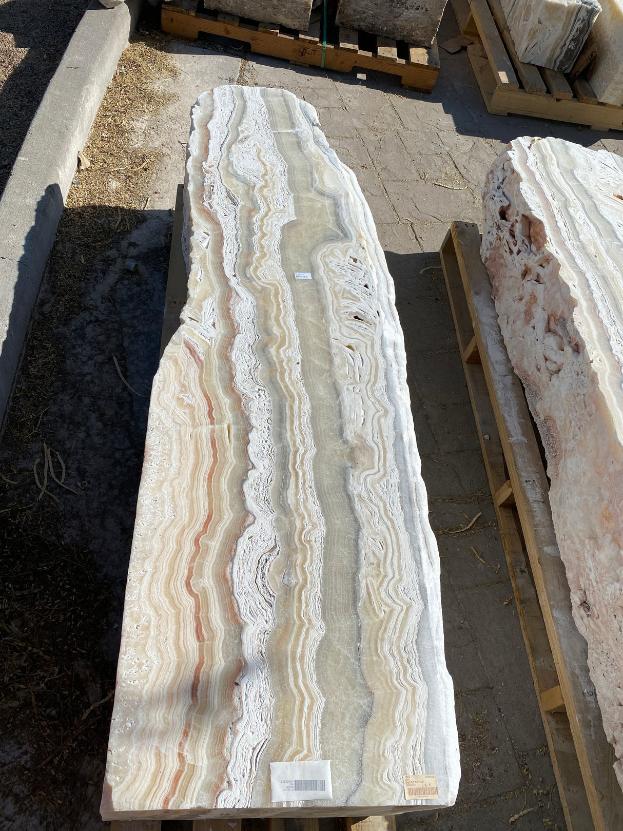 Zebra Fossil Onyx Pillar Fountains