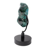 Chrysocolla Malachite Polished Freeform on Custom Spinner Stand