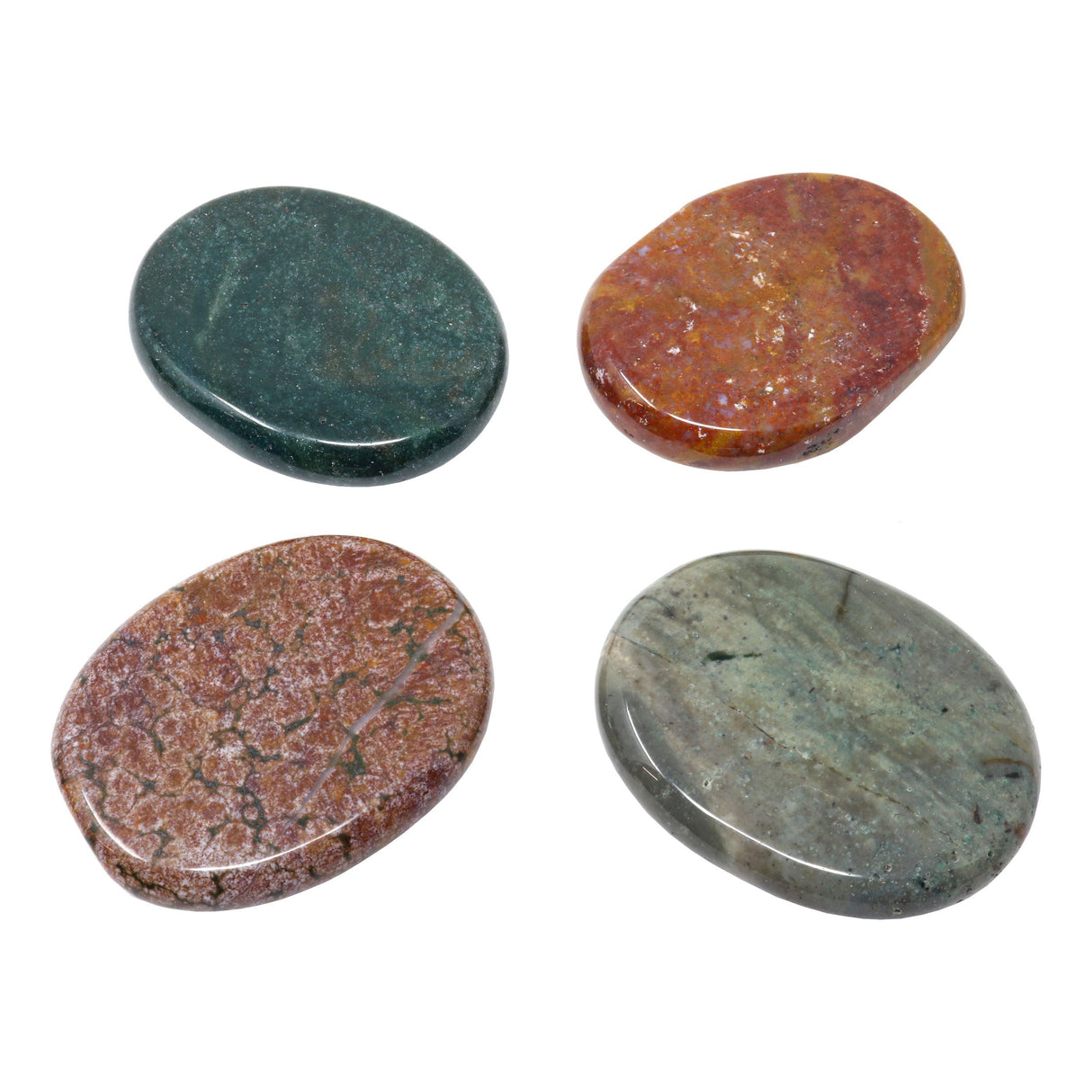 Orbicular - Ocean Jasper Flat Stone (Singles)