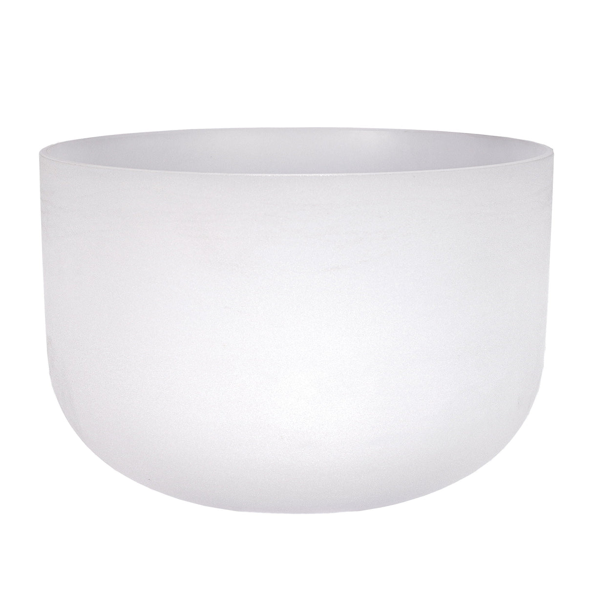 18" Frosted Quartz Sound Bowl - F Note - Aligns Heart Chakra