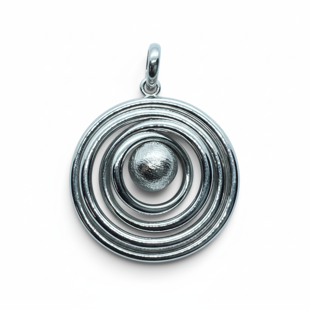 Muonionalusta Meteorite Orbital Pendant