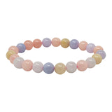 Morganite & Beryl Beaded Bracelet 8mm