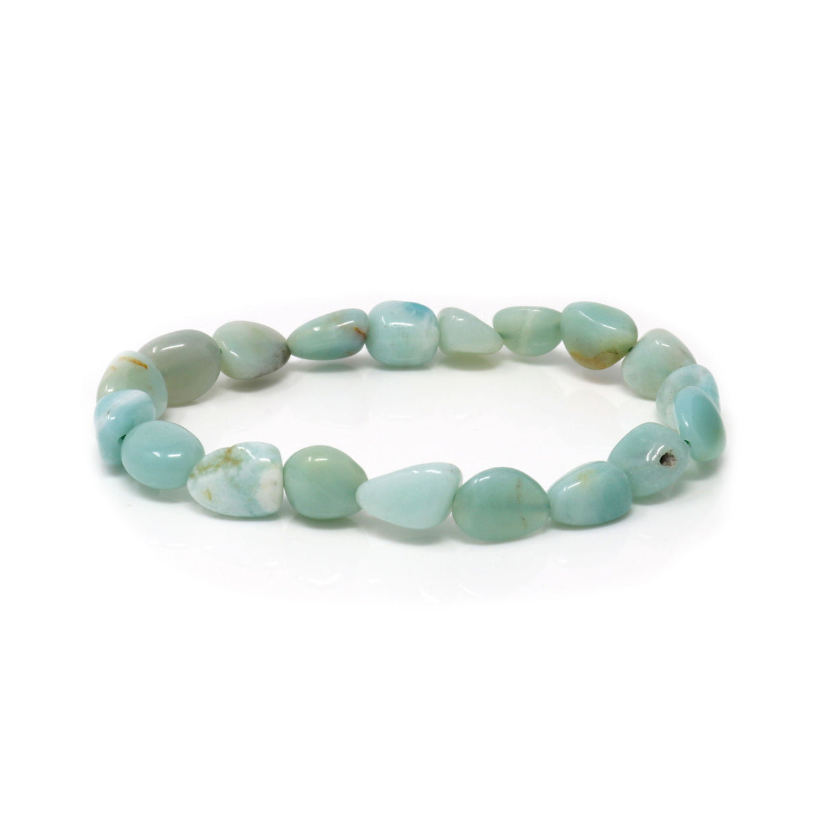 Tumbled Stone Amazonite Beaded Bracelet