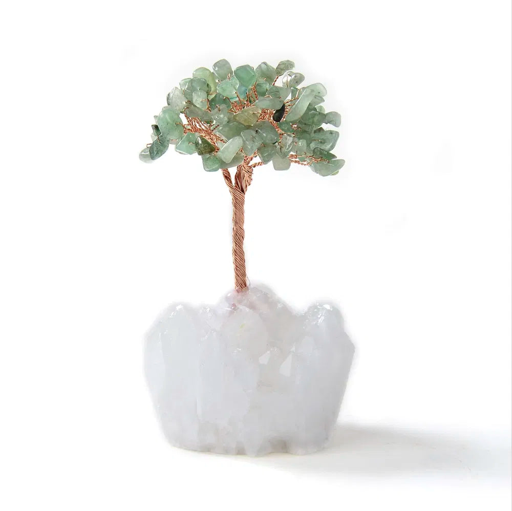Beaded Gemstone Crystal Tree