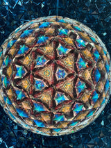 Kaleidoscope with Manzanita Branch End Table Artpiece