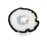 Agate Druze Slice On Lucite Stand