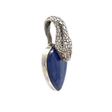Kyanite Pendant - Cabochon with Snake Head Bail