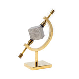 Muonionalusta Meteorite Cube in Caliper Stand
