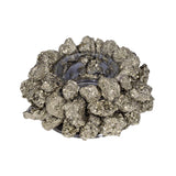 Peruvian Pyrite Candle Holder