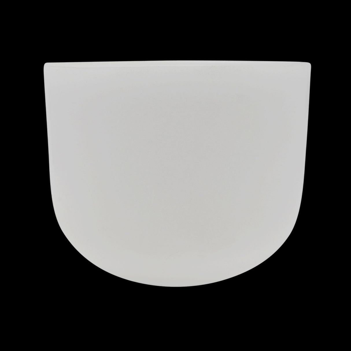 8" Frosted Quartz Sound Bowl - B Note - Aligns Crown Chakra