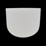 8" Frosted Quartz Sound Bowl - B Note - Aligns Crown Chakra