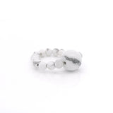 4.5mm Gemstone Beaded Ring with 10mm Round Focal