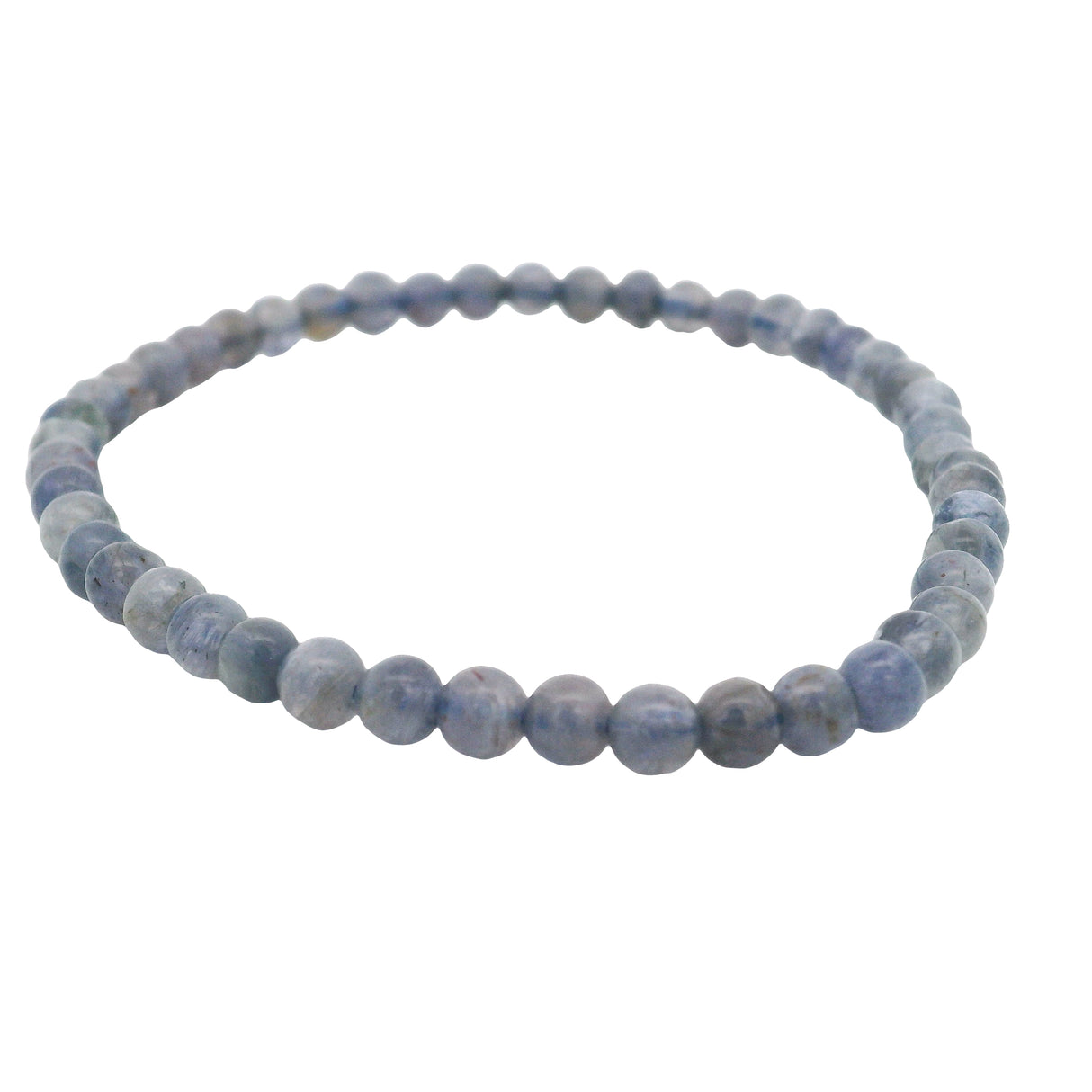 Iolite Beaded Bracelet - 4mm Round