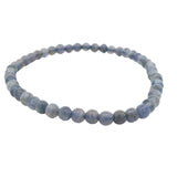 Iolite Beaded Bracelet - 4mm Round
