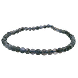 Iolite Beaded Bracelet - 4mm Round