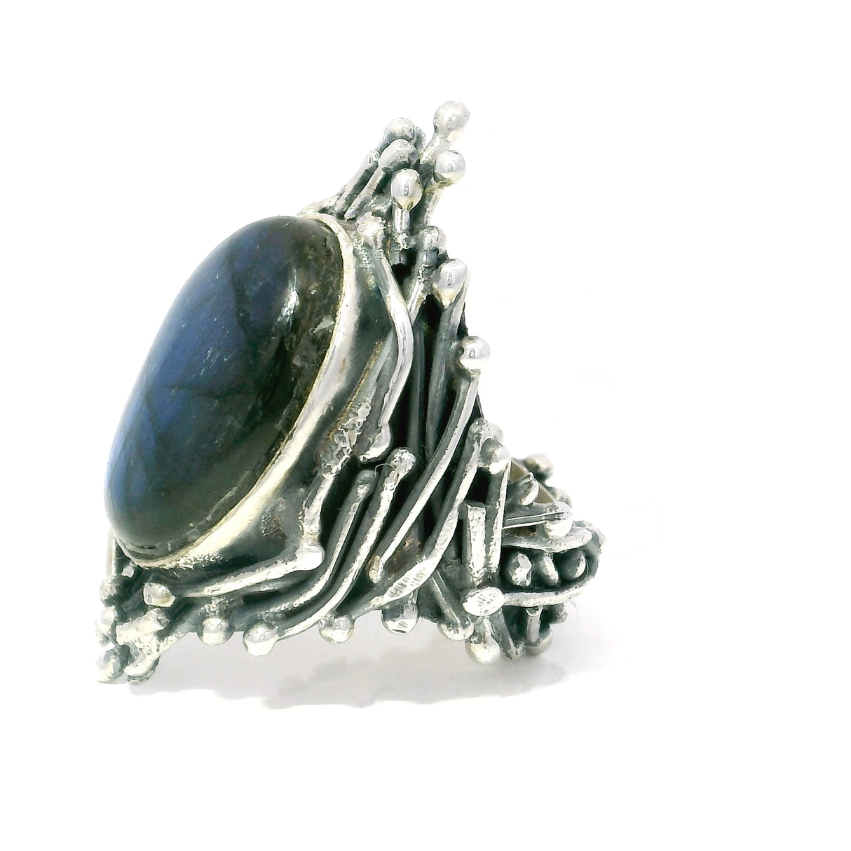 Labradorite Vine Roots Designer - Oval Cabochon