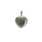 Muonionalusta Meteorite Pendant - Double Sided with Quartz Cabochons & Rhodium Overlay