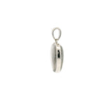 Muonionalusta Meteorite Pendant - Double Sided with Quartz Cabochons & Rhodium Overlay