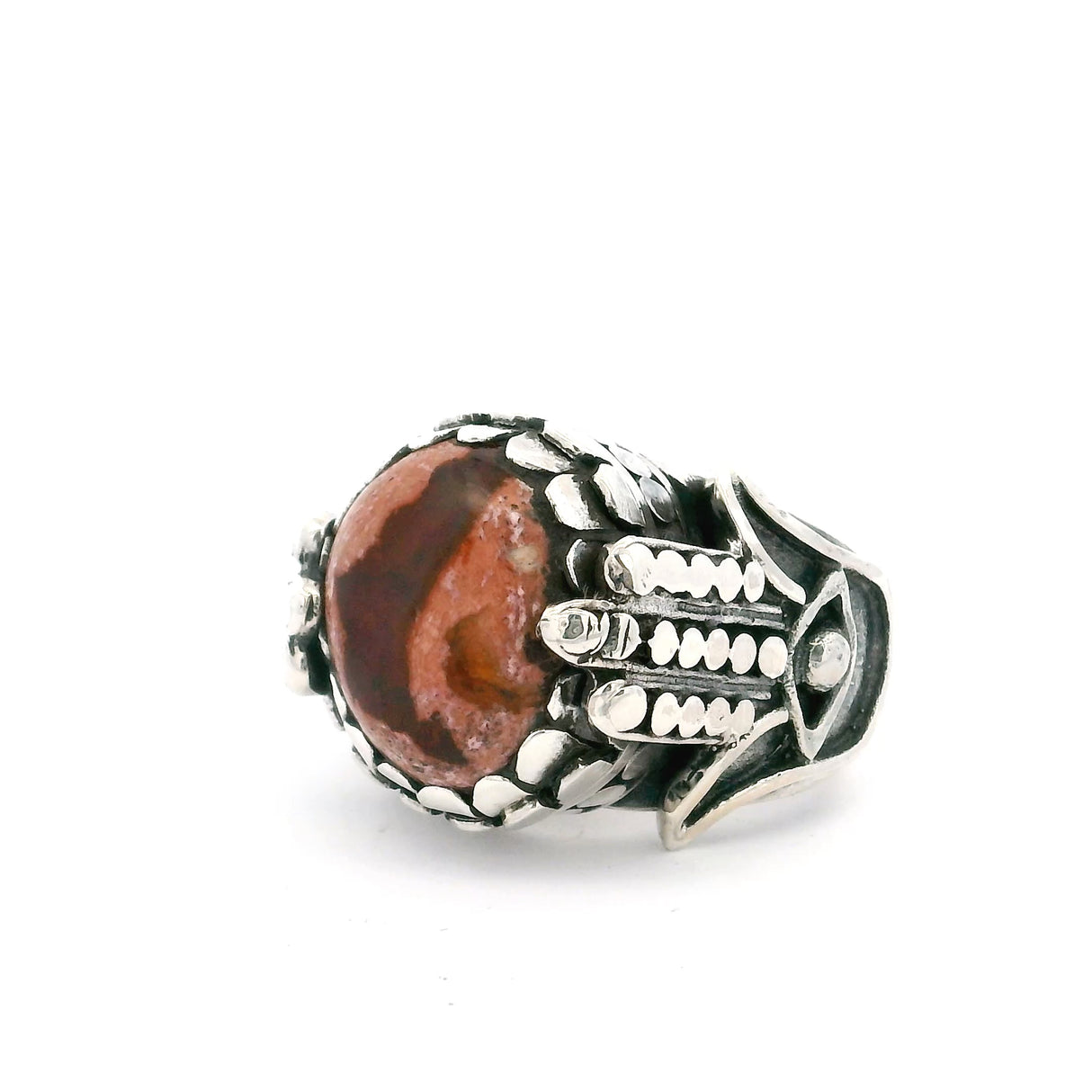 Mexican Fire Opal on Hand of Fatima Band